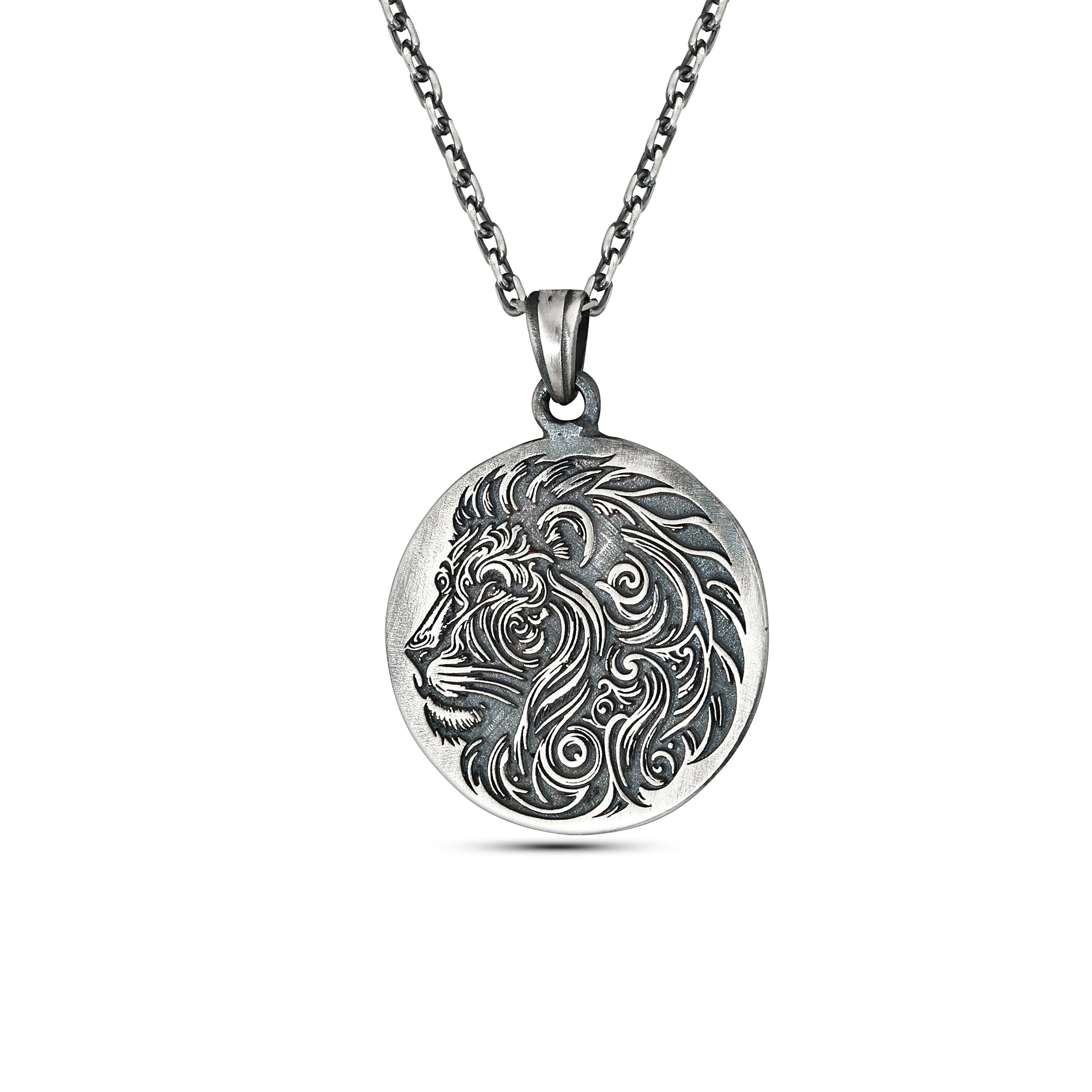 Lion Necklace in Sterling Silver