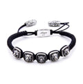 Lion Rds Snake Macrame Bracelet in Sterling Silver