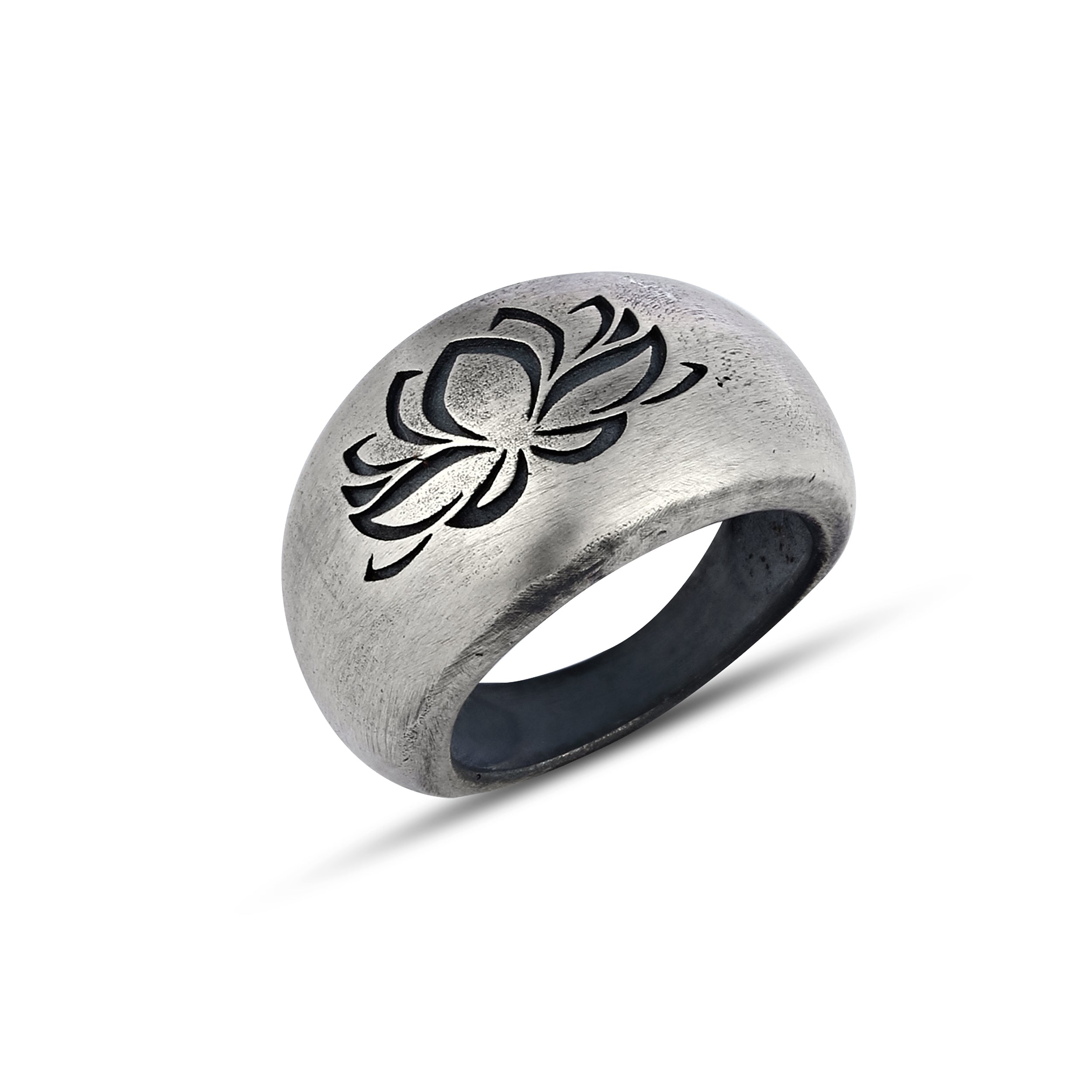 Lotus Rng Ring in Sterling Silver