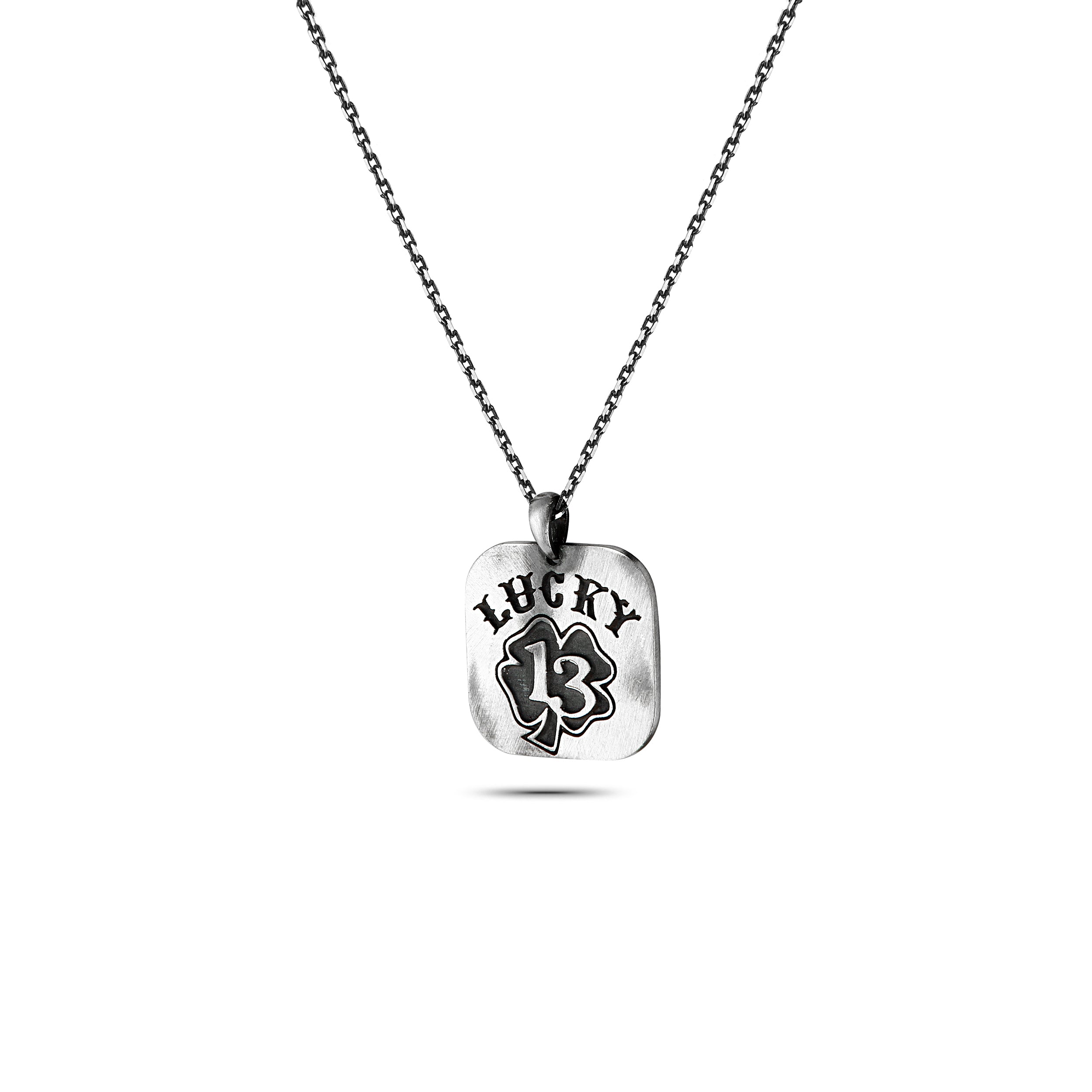 Lucky 13 Necklace in Sterling Silver