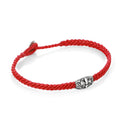 Macrame Fleur de Lis Disc Bracelet in Sterling Silver