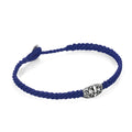 Macrame Fleur de Lis Disc Bracelet in Sterling Silver