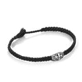 Macrame Fleur de Lis Disc Bracelet in Sterling Silver