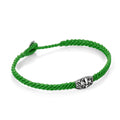 Macrame Fleur de Lis Disc Bracelet in Sterling Silver