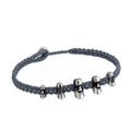 Maoi 5 Braided Wax Bracelet in Sterling Silver