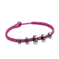 Maoi 5 Braided Wax Bracelet in Sterling Silver
