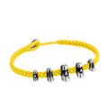 Maoi 5 Braided Wax Bracelet in Sterling Silver
