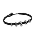 Maoi 5 Braided Wax Bracelet in Sterling Silver