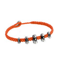 Maoi 5 Braided Wax Bracelet in Sterling Silver