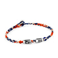 Maoi Gemstone Braided Wax Bracelet in Sterling Silver
