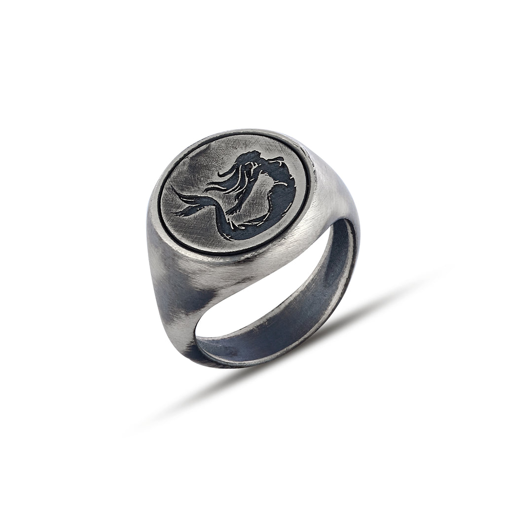Mermaid Rng Ring in Sterling Silver
