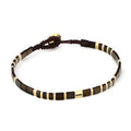 Miyuki̇ Black Dia in 14K Gold