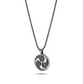 Mono-Waves Ball Necklace, Sterling Silver