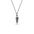 Engraved Skull Bullet - 14K Sterling Silver in Sterling Silver & 14K Gold