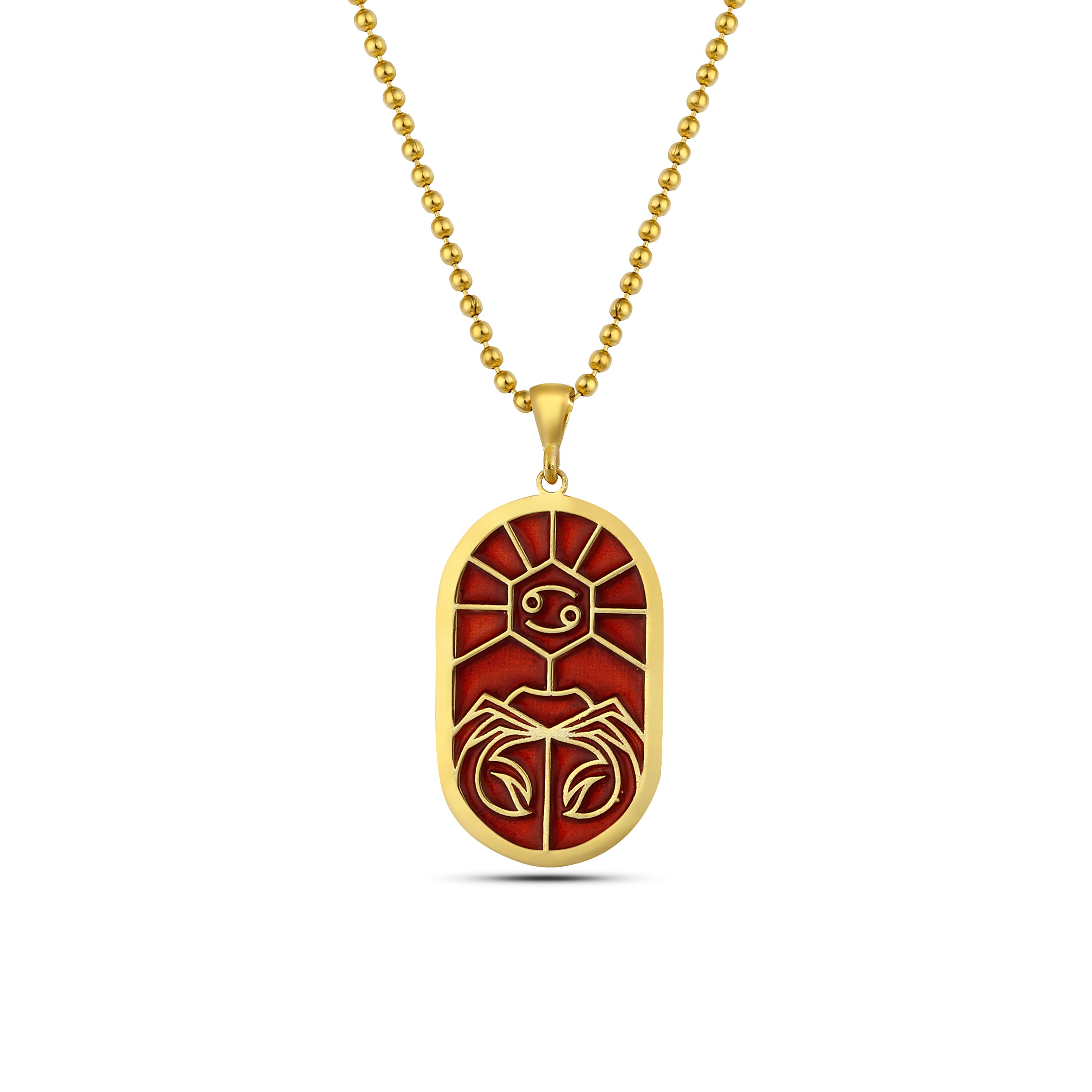 Zodiac Cancer Necklace in Sterling Silver