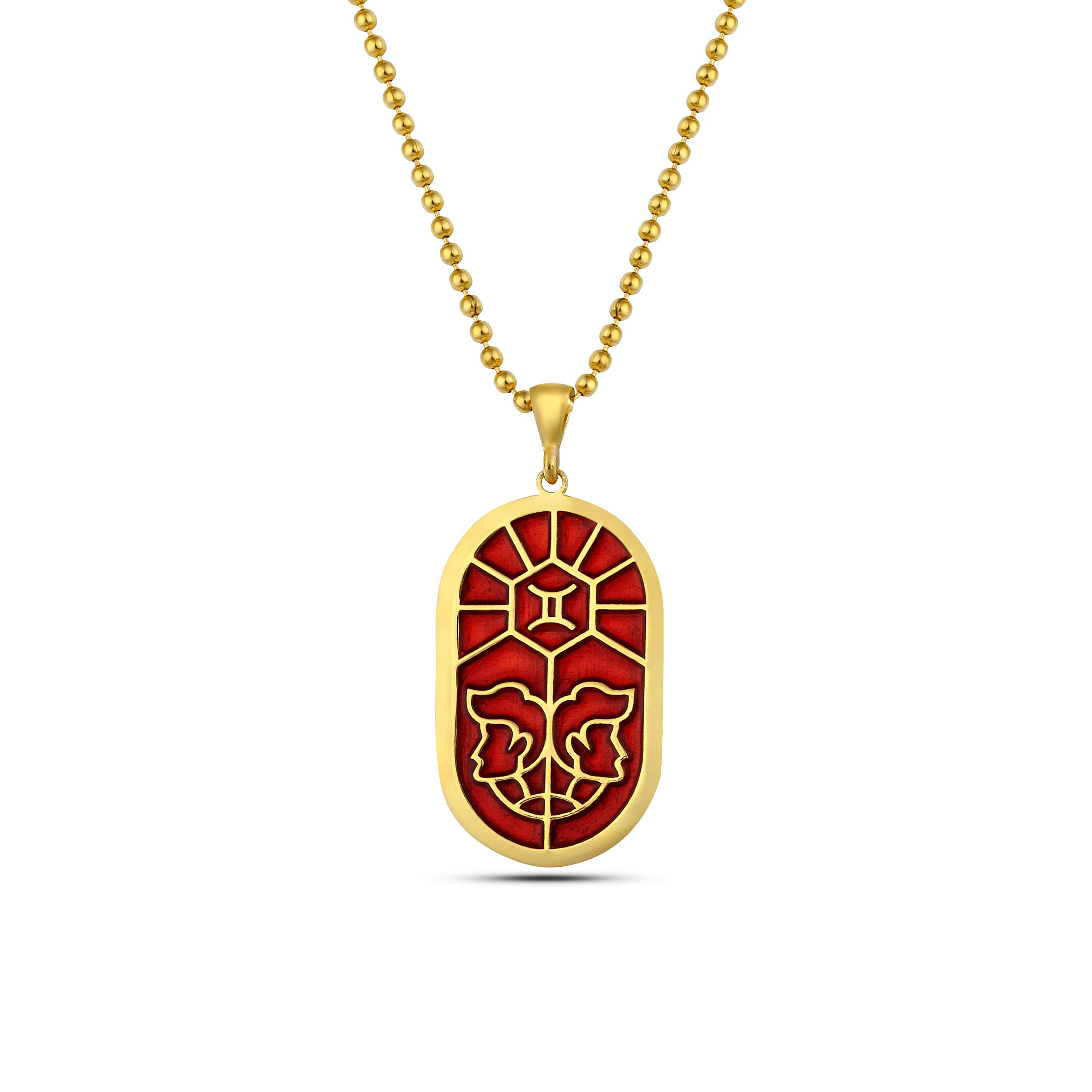 Zodiac Gemini Necklace in Sterling Silver