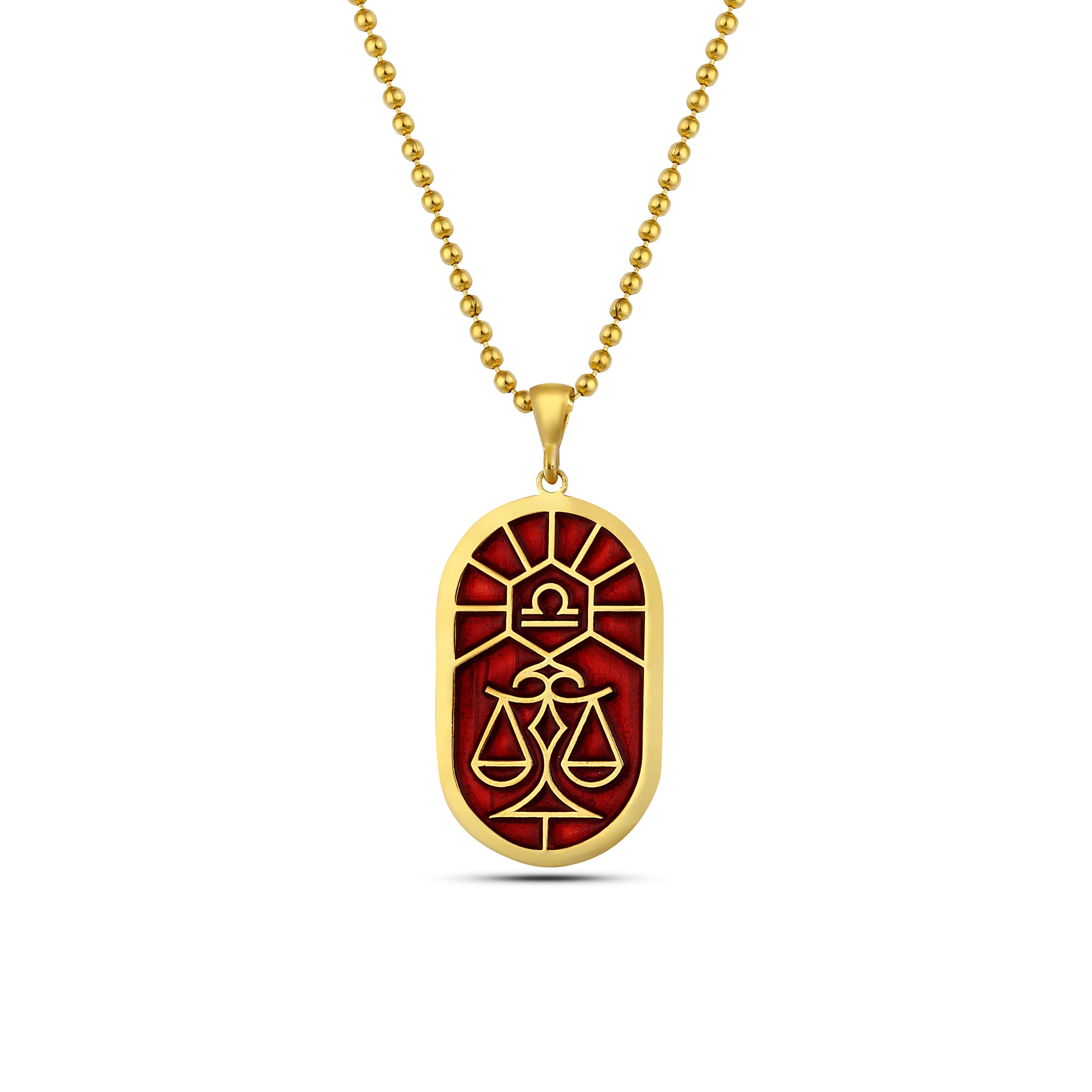 Zodiac Libra Necklace in Sterling Silver