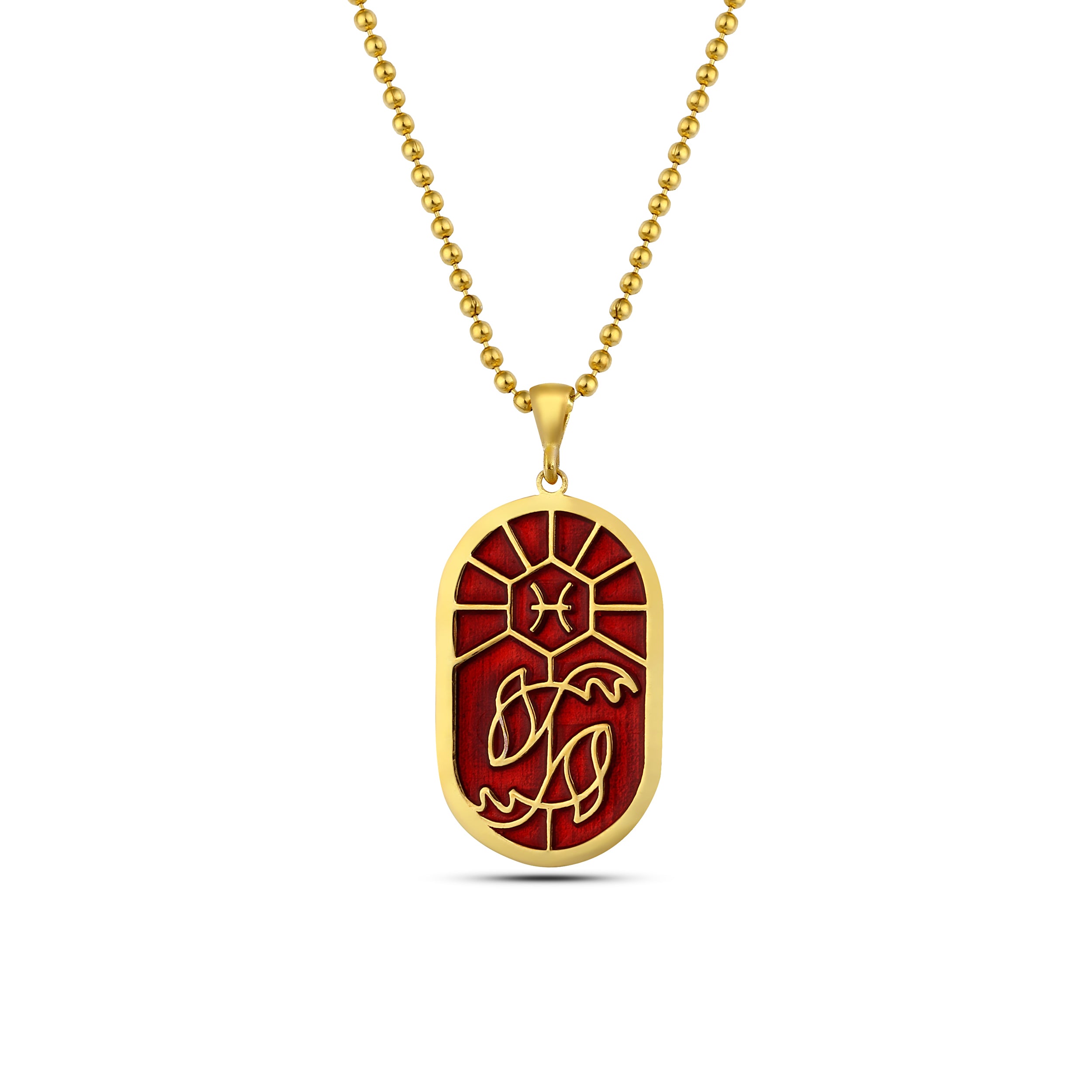 Zodiac Pisces Necklace in Sterling Silver