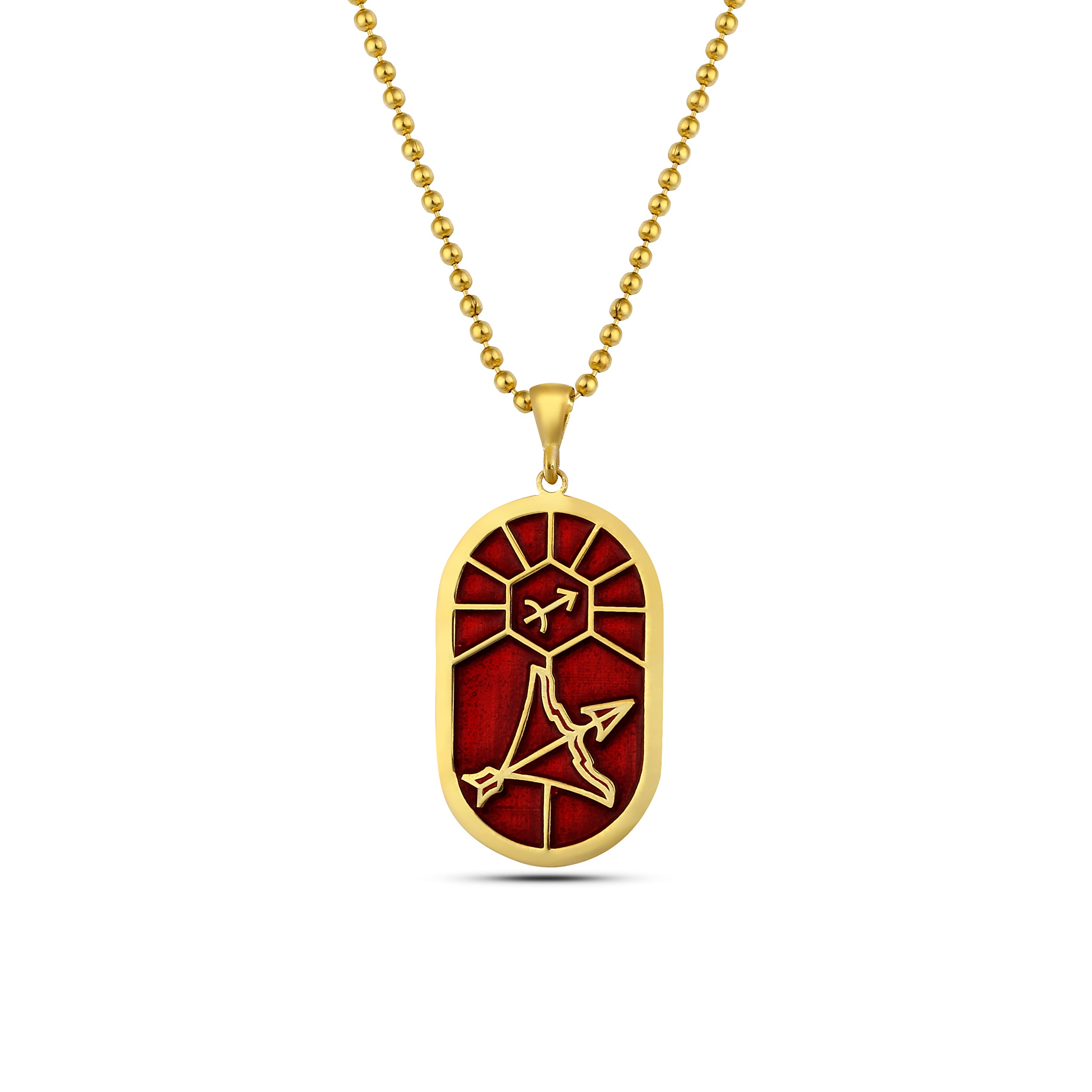 Zodiac Saggitarius Necklace in Sterling Silver