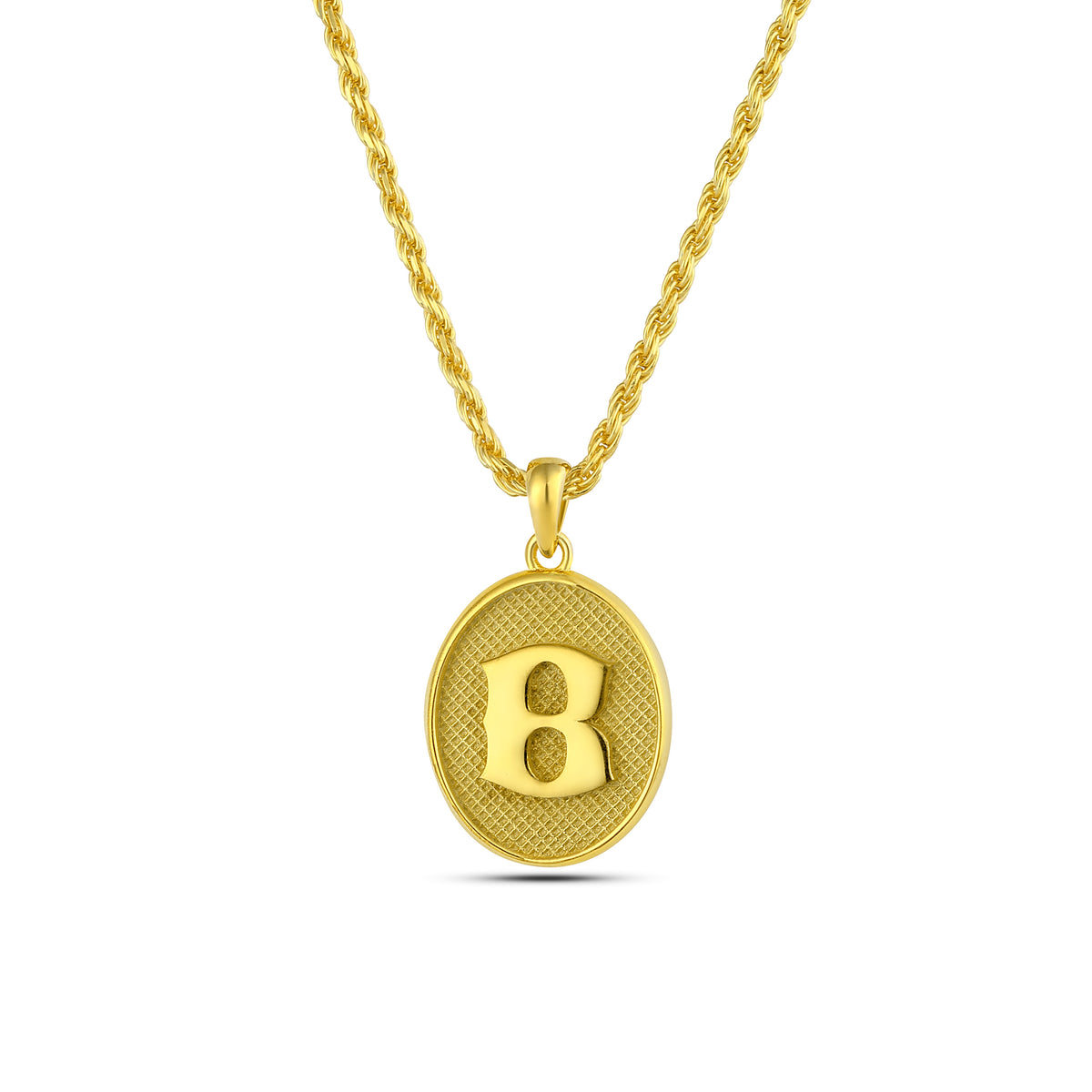 Initial B Necklace, Sterling Silver