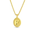 Initial F Necklace, Sterling Silver
