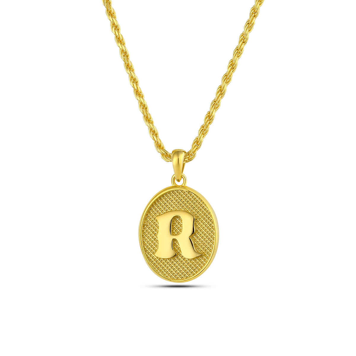 Initial R Necklace, Sterling Silver