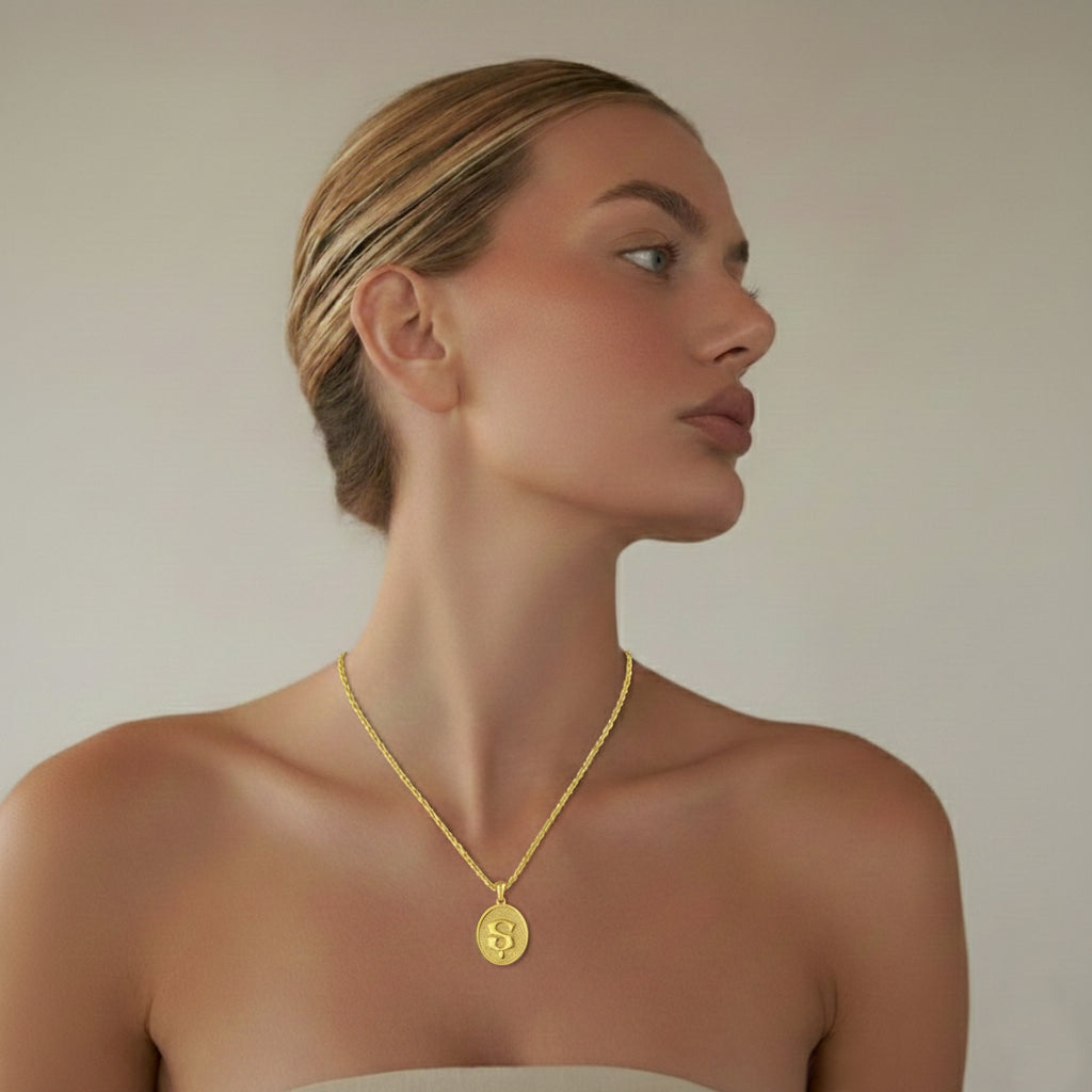 Initial Ş Necklace, Sterling Silver