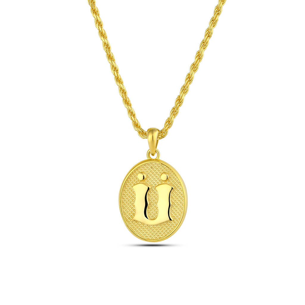Initial Ü Necklace, Sterling Silver