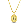 Initial Ü Necklace, Sterling Silver