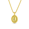 Initial U Necklace, Sterling Silver