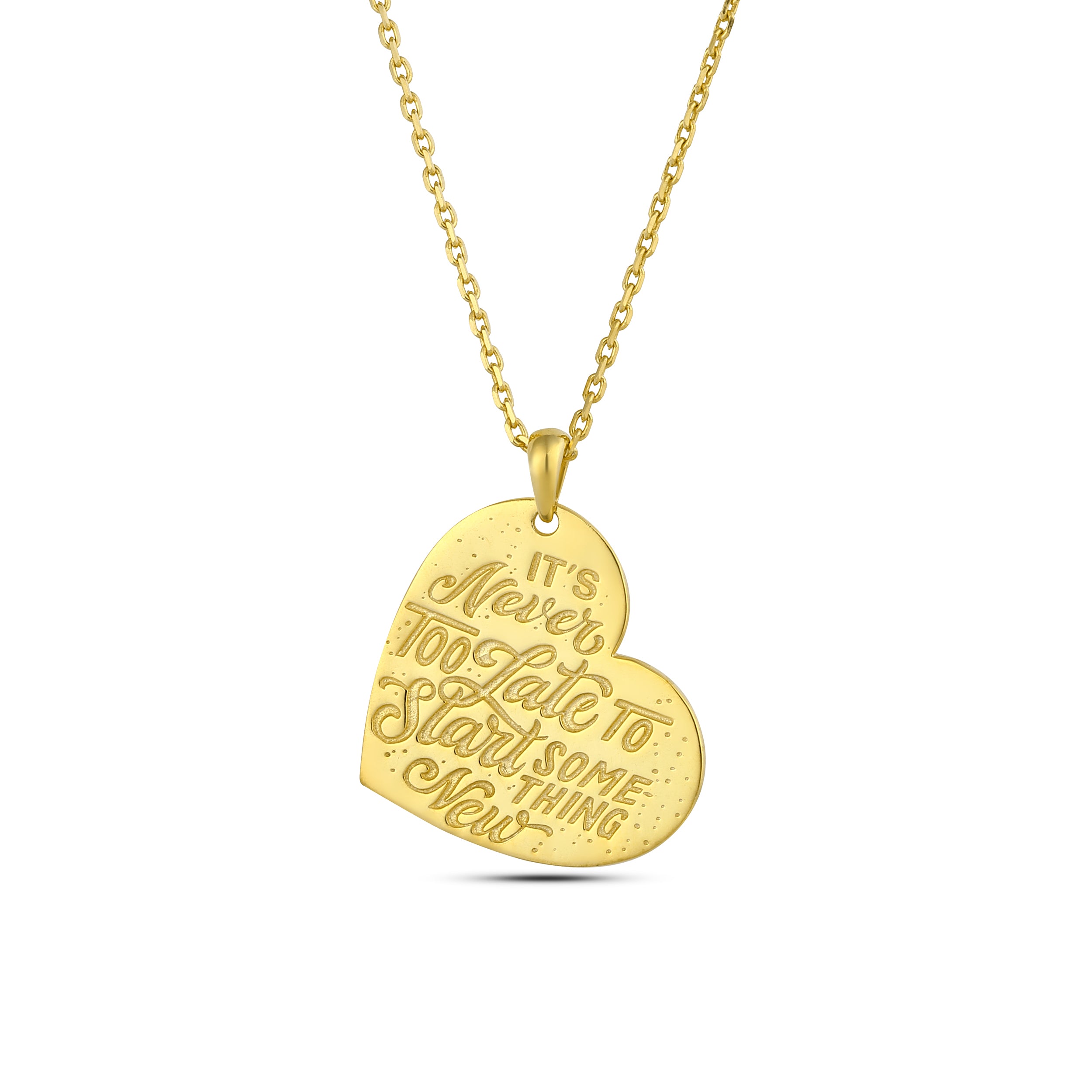It's Never Too Late 50-50y Necklace in Sterling Silver