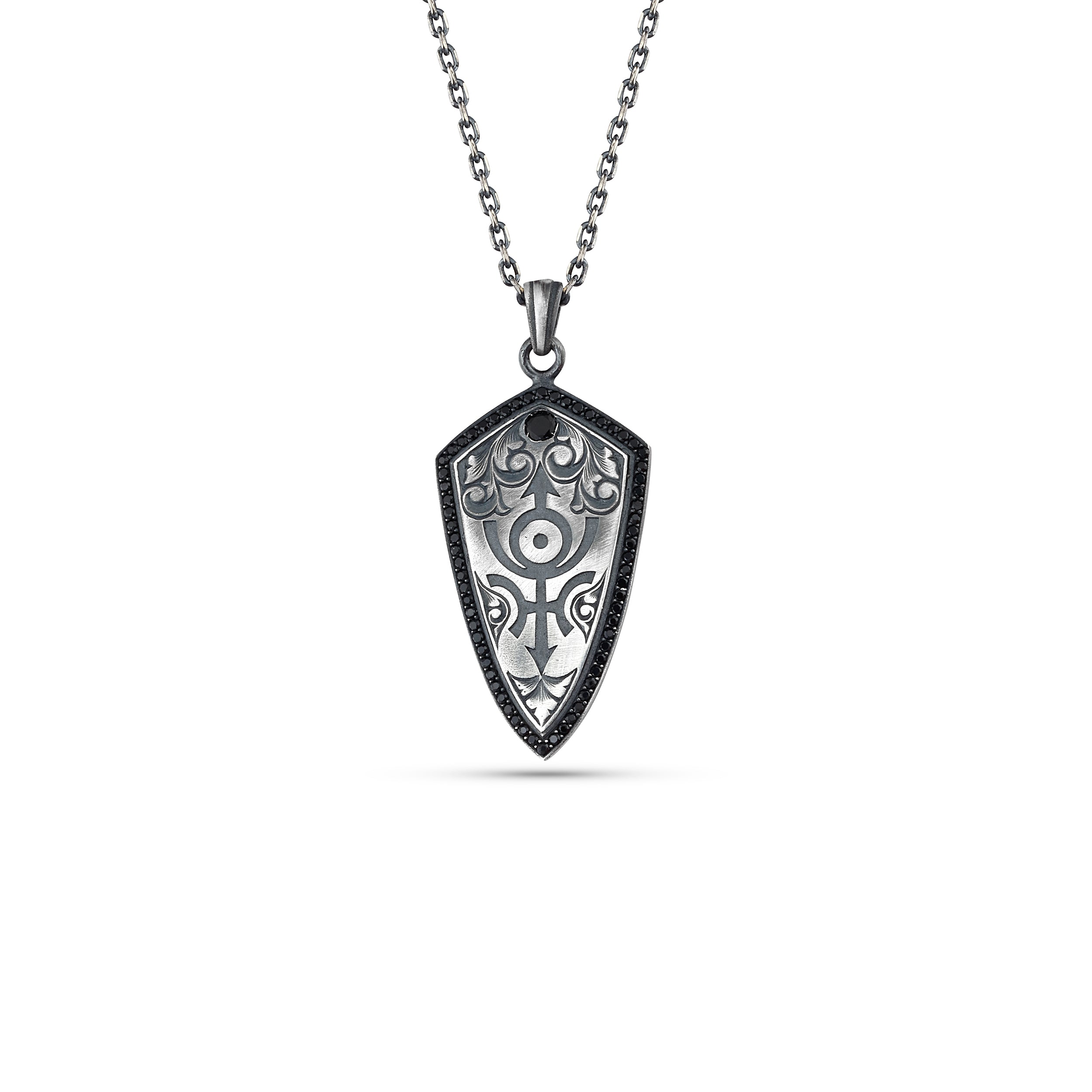 Nibiru Zircon Necklace in Sterling Silver