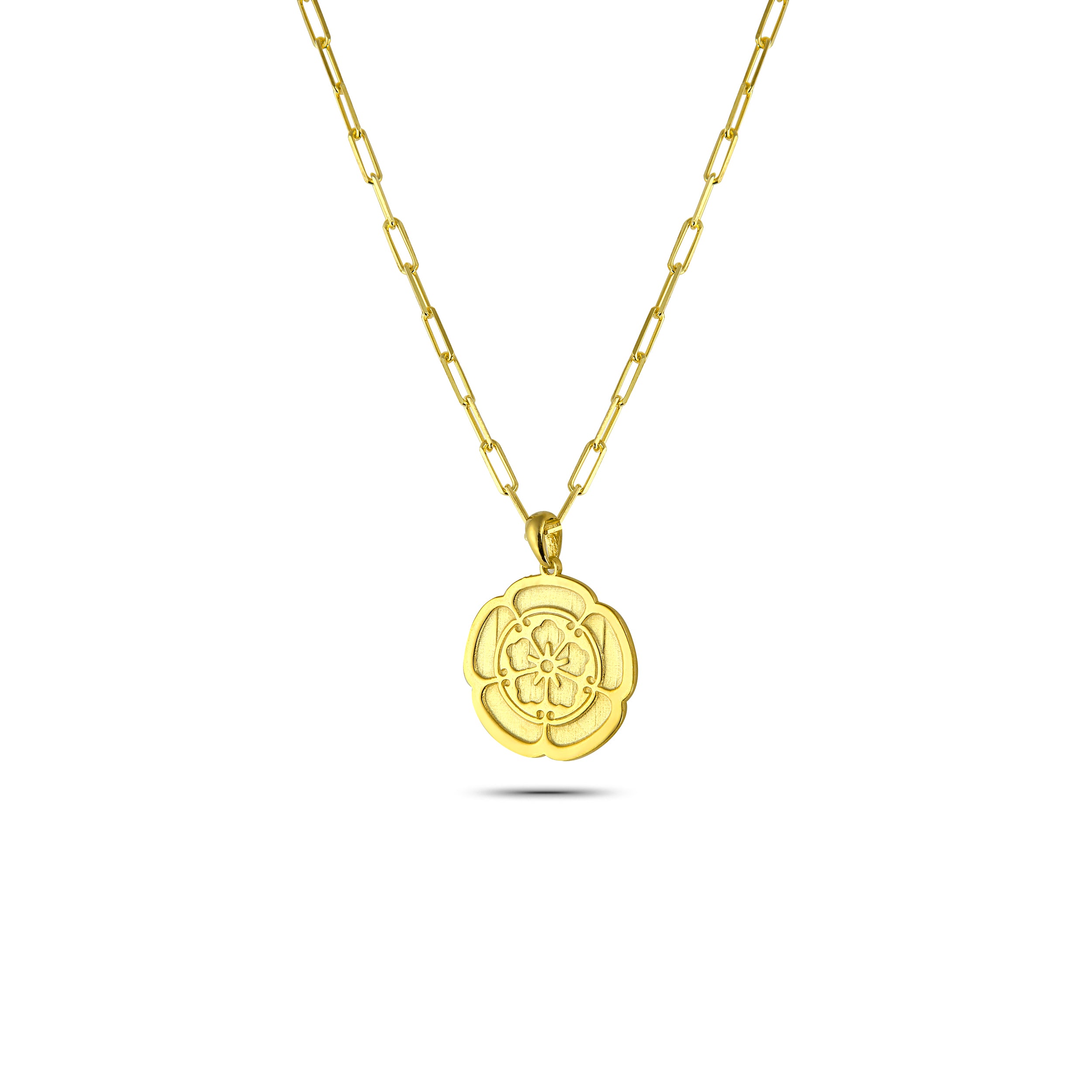 Oda Clan 80 At Gold-Plated Necklace in Sterling Silver