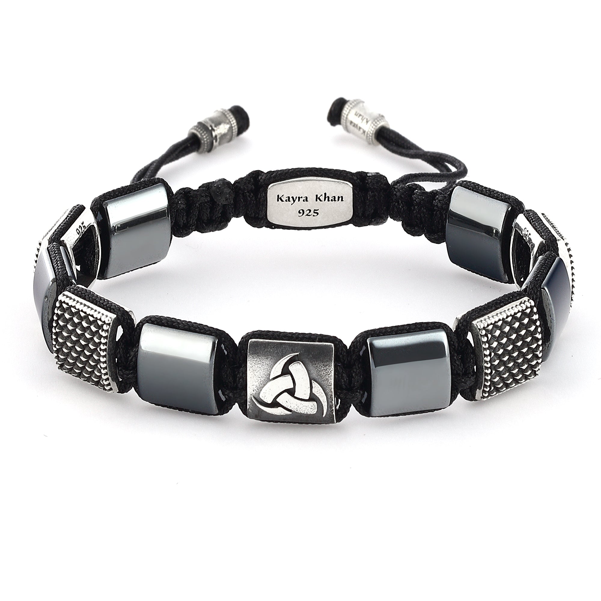 Odin's Th Frode Macrame Bracelet in Sterling Silver