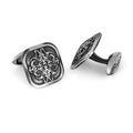 Ornament Bold Cufflinks in Sterling Silver