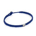 Peace Braided Wax Bracelet in Sterling Silver