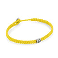 Peace Braided Wax Bracelet in Sterling Silver