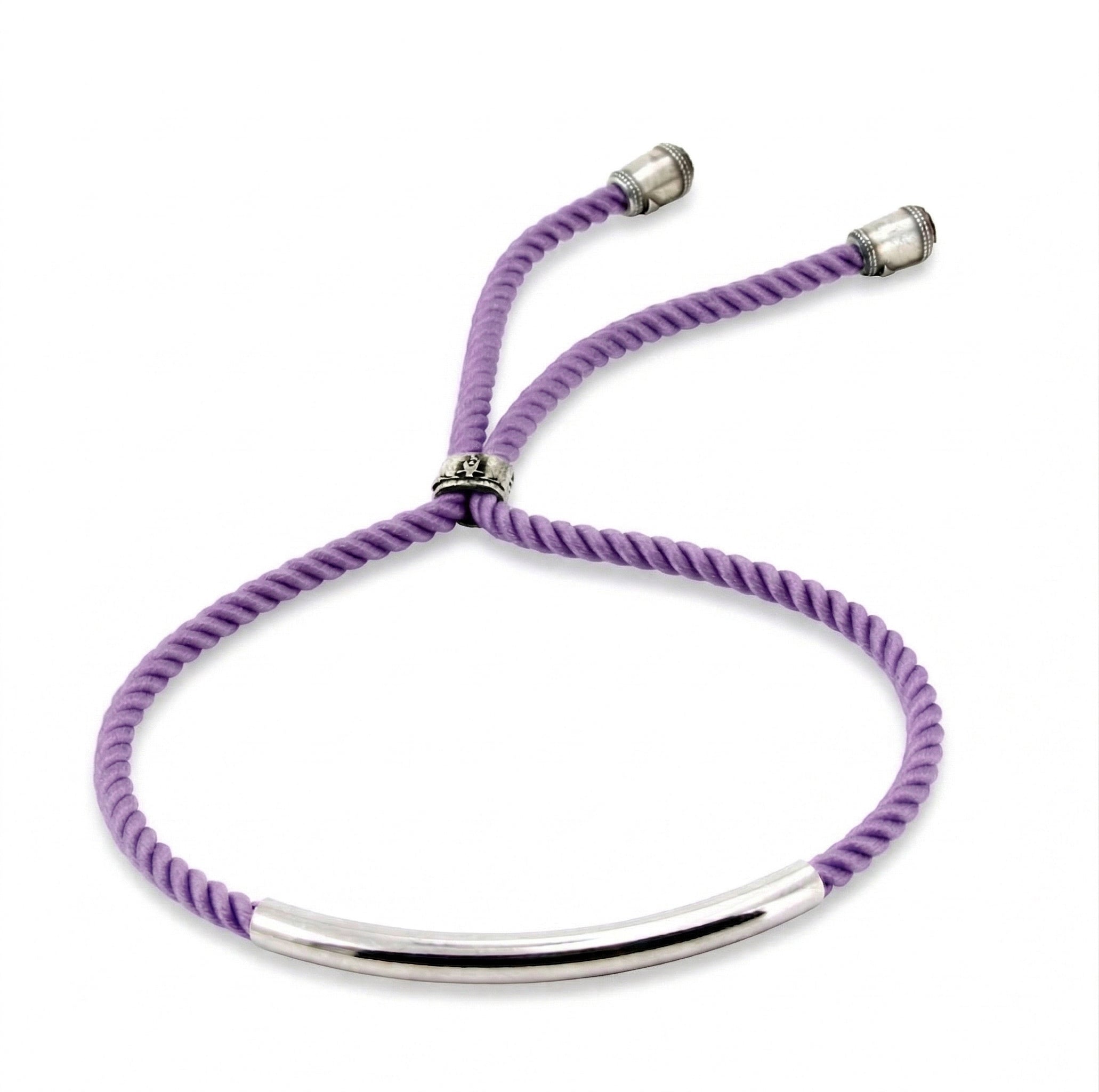 Pipe Auger Rope Bracelet in Sterling Silver