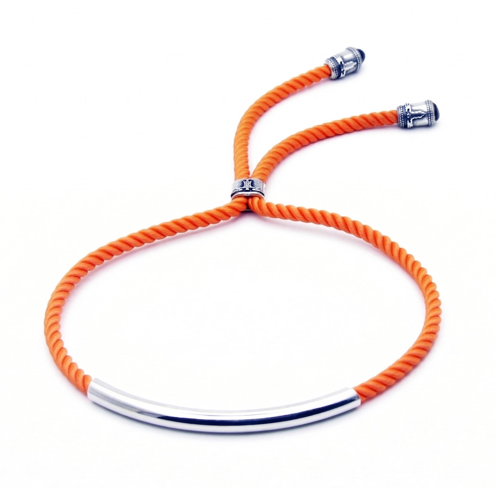 Pipe Auger Rope Bracelet in Sterling Silver