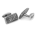 Primula Cufflinks in Sterling Silver
