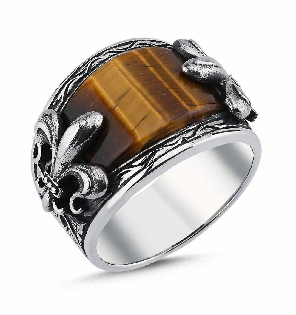 Prince Fleur de Lis G.s Ring in Sterling Silver