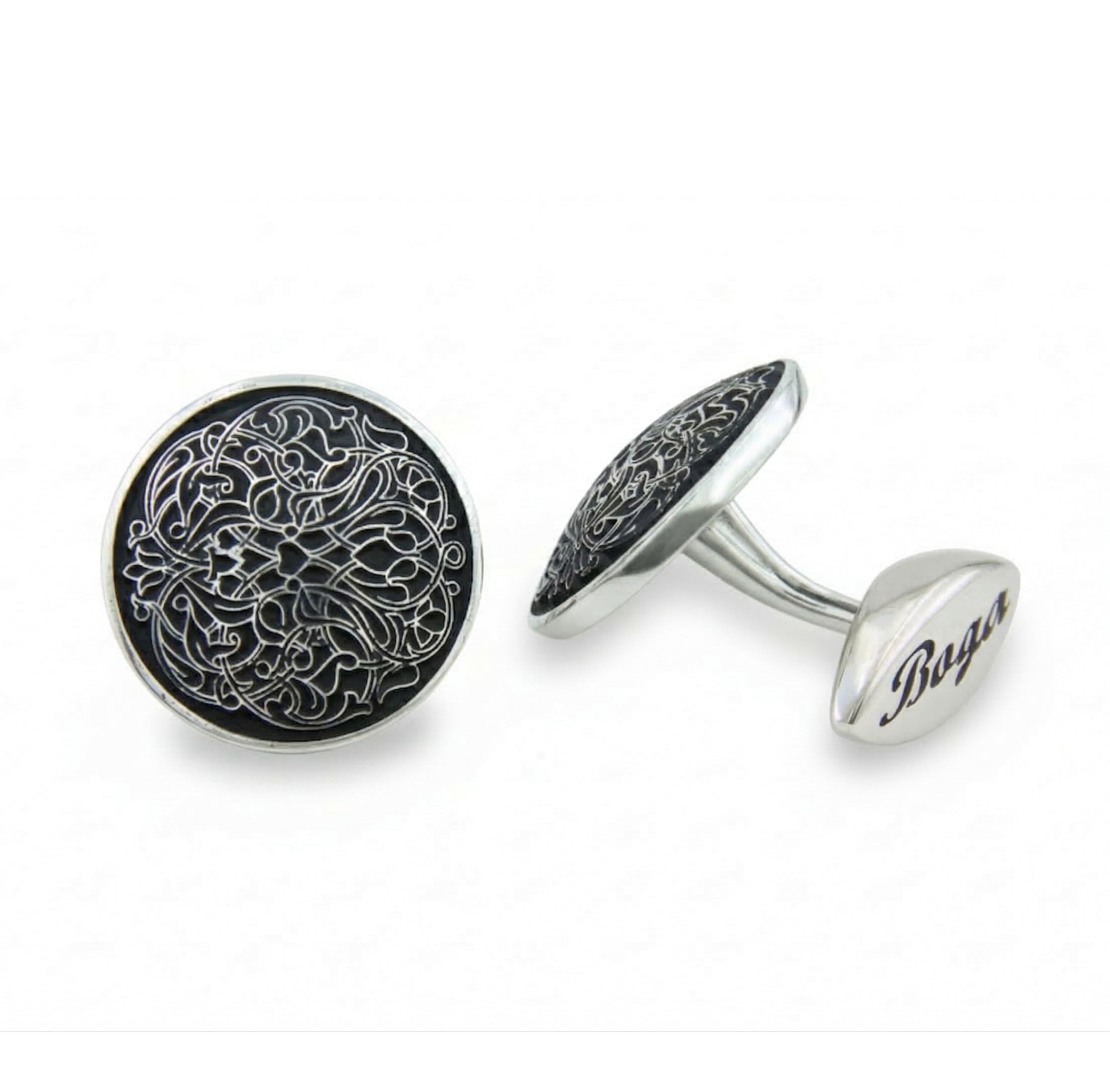 Prosperity Bold Cufflinks in Sterling Silver