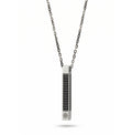 Protection Zircon Stick Necklace in Sterling Silver
