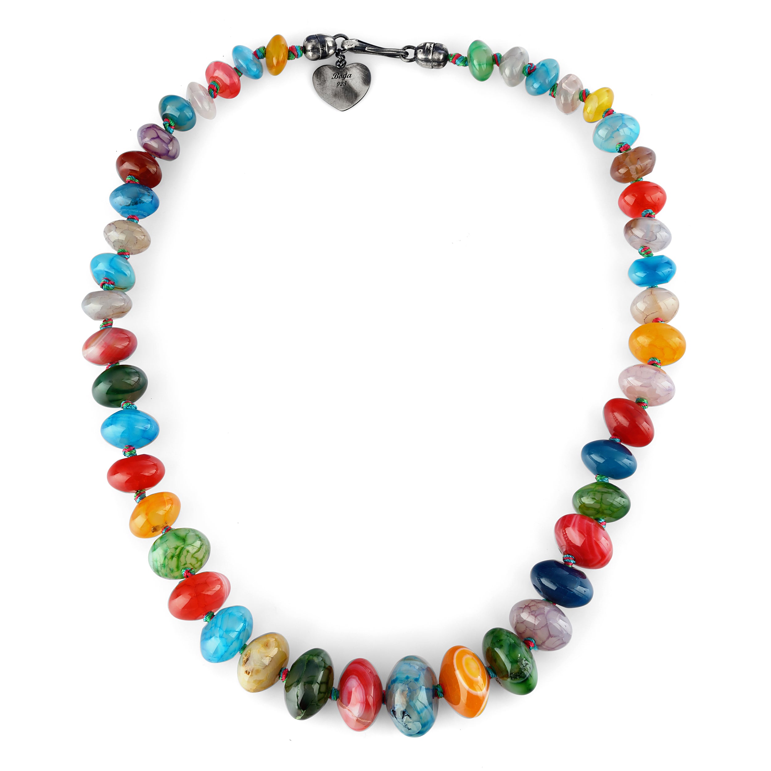 Rainbow Cr Necklace in Sterling Silver