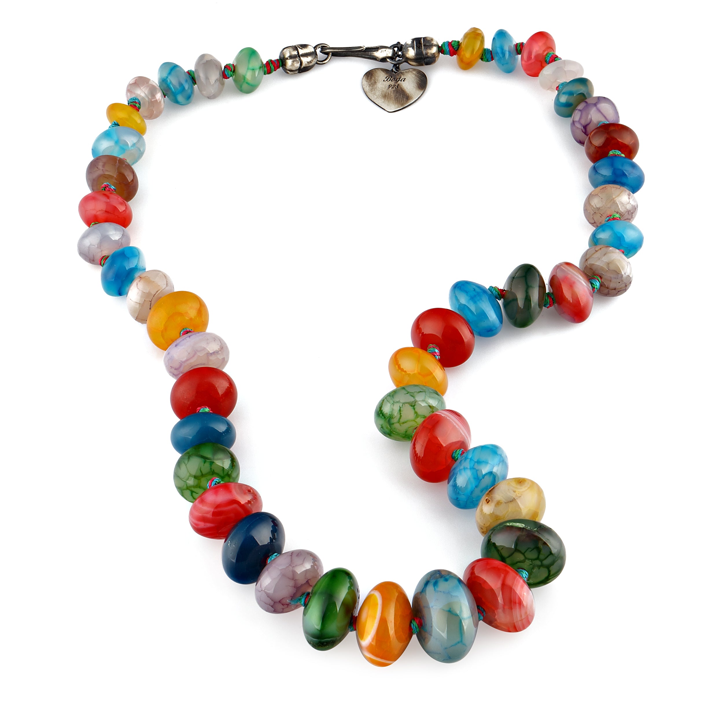 Rainbow Cr Necklace in Sterling Silver