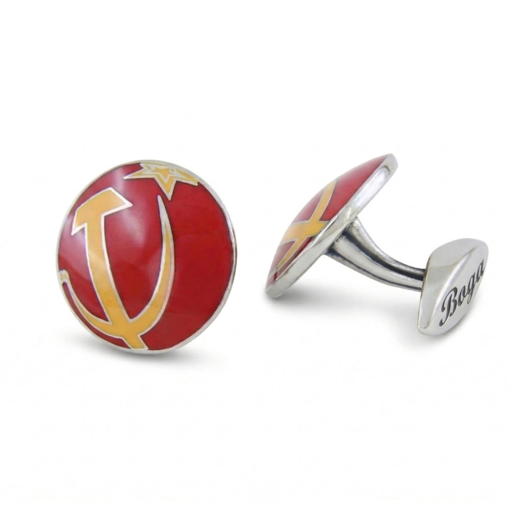 R. Star+hammer All Cufflinks in Sterling Silver
