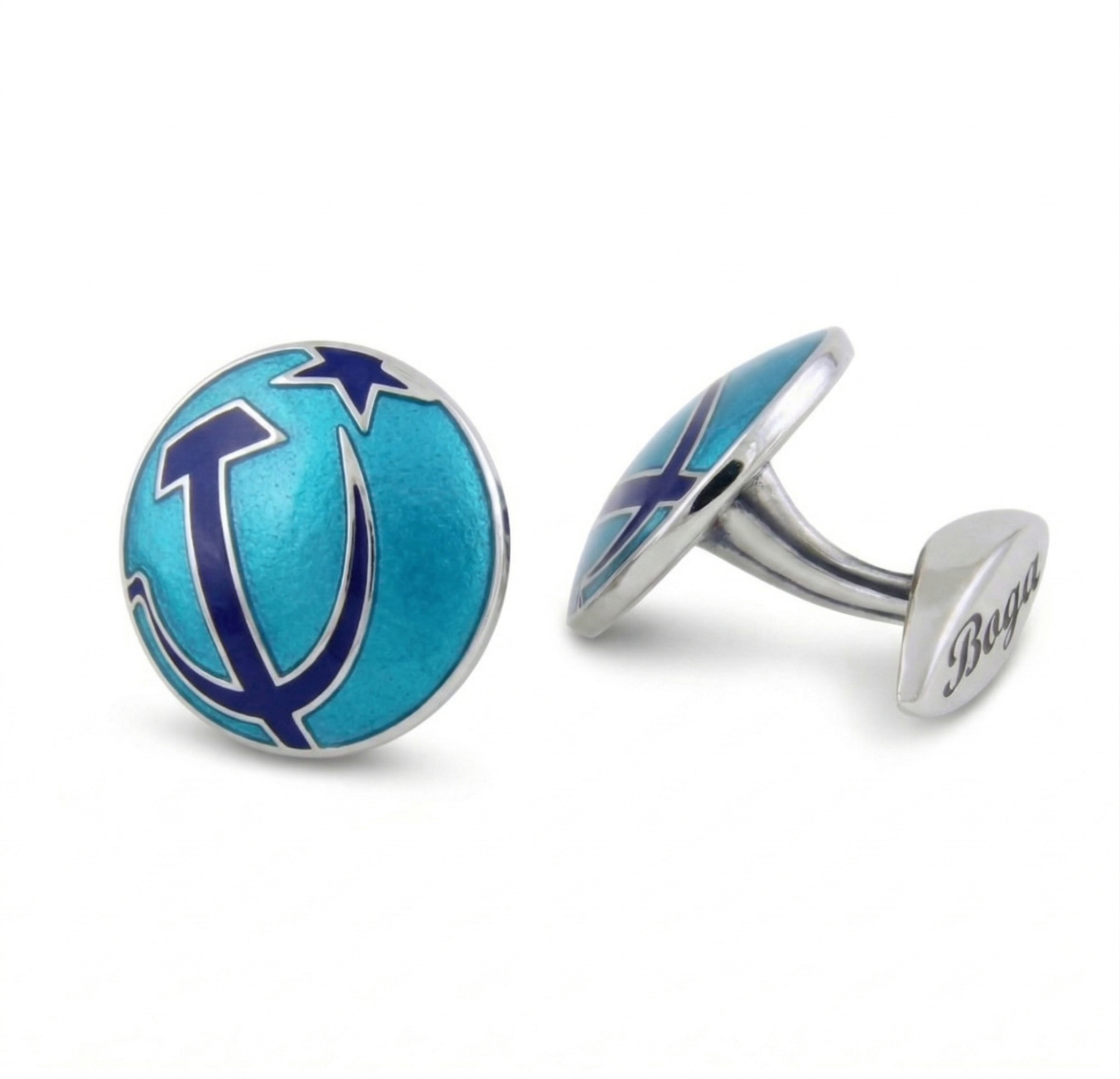 R. Star+hammer All Cufflinks in Sterling Silver