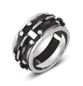 Rivet Chain Ring in Sterling Silver