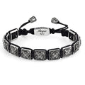 Rosette Macrame Bracelet in Sterling Silver