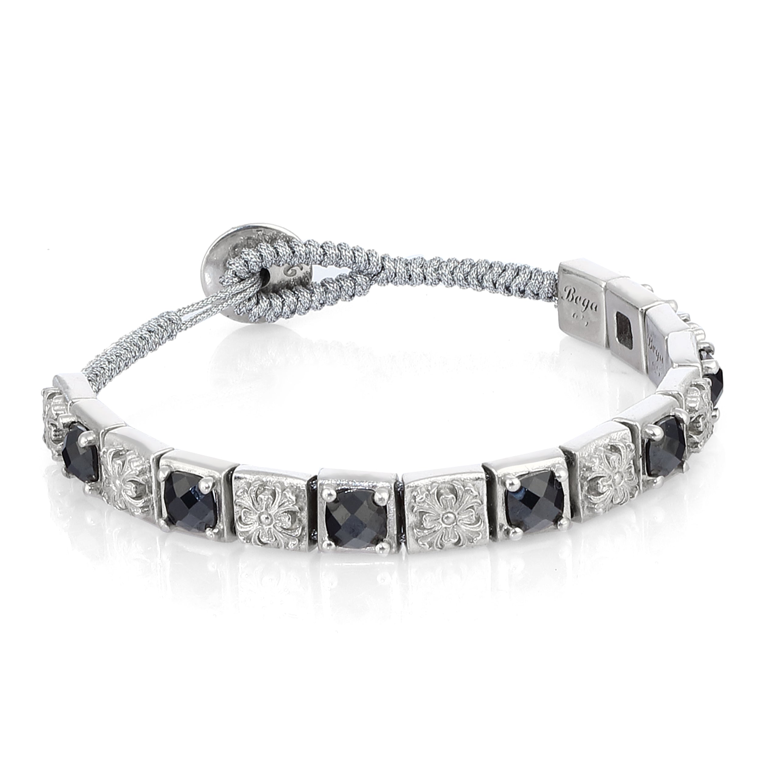 Rosette Zircon Bracelet in Sterling Silver